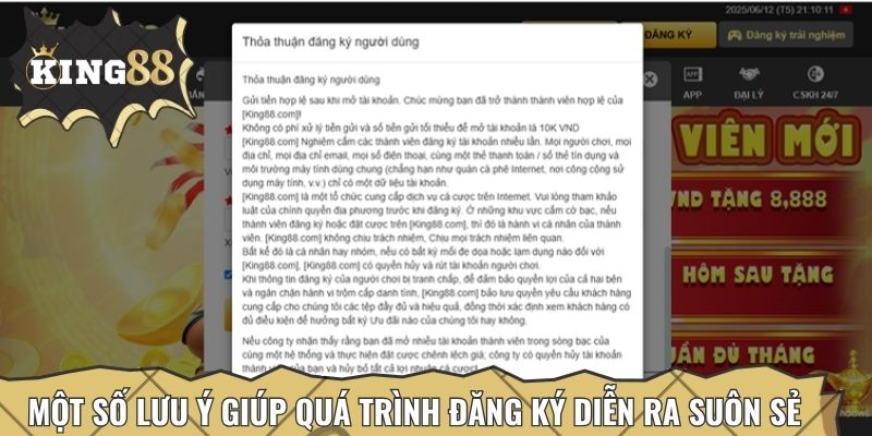 Một số lưu ý quan trọng giúp quá trình đăng ký diễn ra suôn sẻ