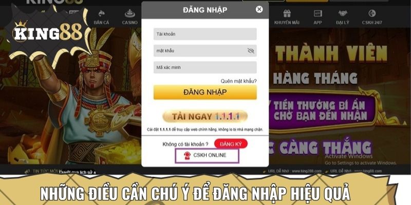 Những điều cần chú ý để đăng nhập hiệu quả và bảo mật tuyệt đối