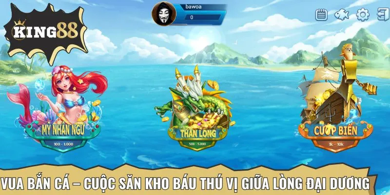 Vua Bắn Cá là siêu phẩm đổi thưởng trực tuyến có lượt chơi khủng hiện nay